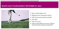 IBAWR Golf Tournament